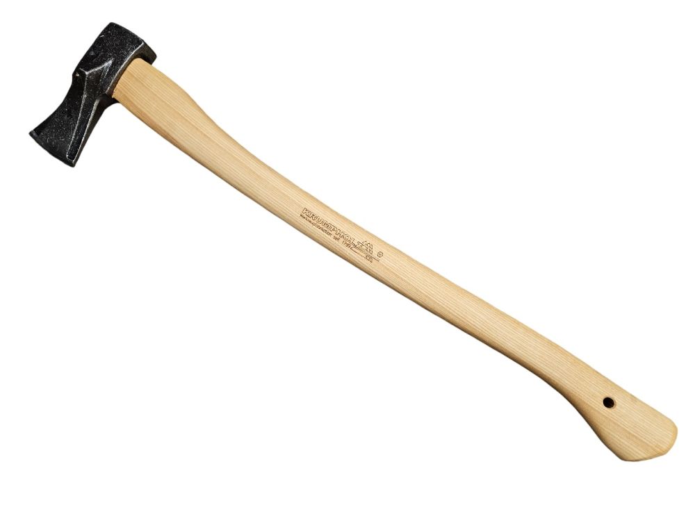 Krumpholz Super Spaltaxt 80cm Eschen-Kuhfußstiel 2.700g handgeschmiedet